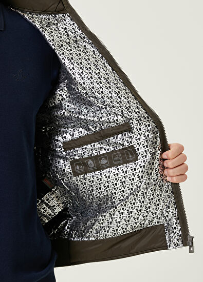 Beymen Club Haki Kapüşonlu Puff Mont - 11