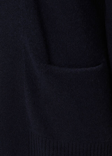 Vince Lacivert Yün Triko Hırka - 5
