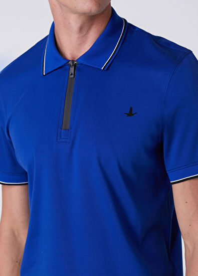 Beymen Club Comfort Fit Saks Polo Yaka Interlock T-shirt - 6