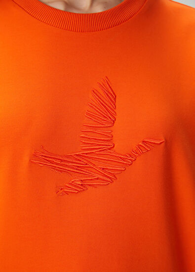 Beymen Club Oversize Coral Logo Embroidered Sweatshirt - 6