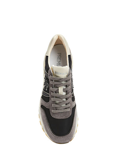 Lander Siyah Gri Erkek Sneaker - Görsel 5