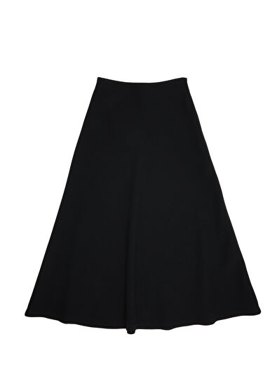 Beymen Club Siyah Midi Krep Etek - 7