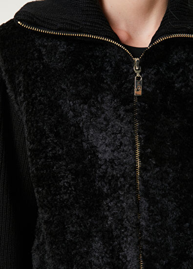 Beymen Club Black Knit Inserted Jacket - 5