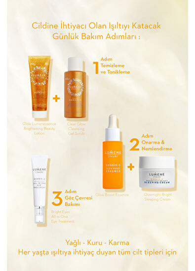 Lumene Clear Glow Peeling Etkili Temizleyici Jel 125 ml - 3