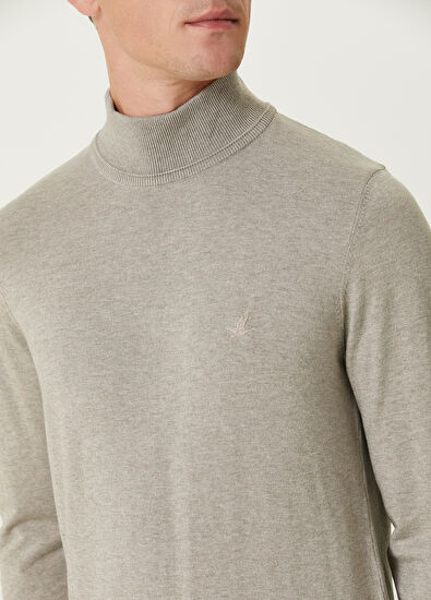 Beymen Club Beige Half Turtleneck Basic Sweater - 6