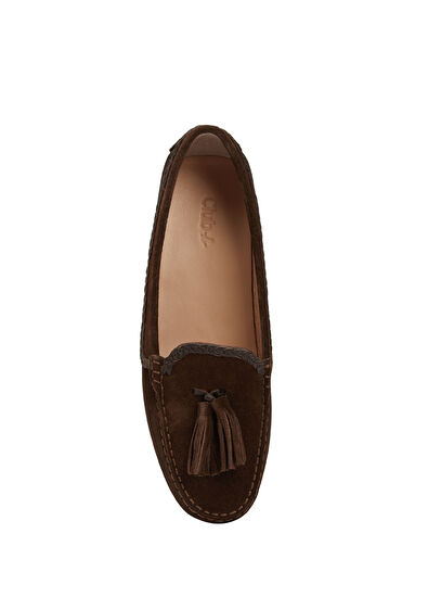 Beymen Club Brown Women's Leather Loafer - 4
