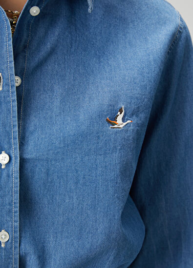Mavi Denim Gömlek Beymen Club Mavi Denim Gömlek - 6