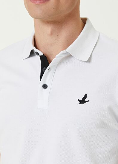 Beymen Club Slim Fit Beyaz Polo Yaka Pike T-shirt - 5