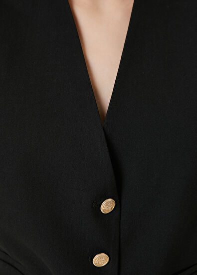 Beymen Club Black Linen Vest - 5