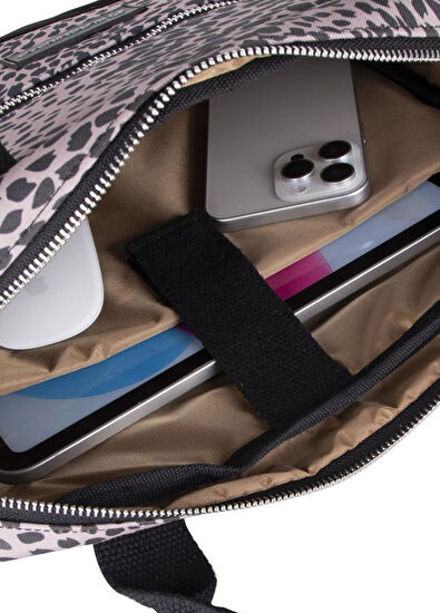 Leopard Cita Noir 13-14" Laptop ve Macbook Çantası - Görsel 7