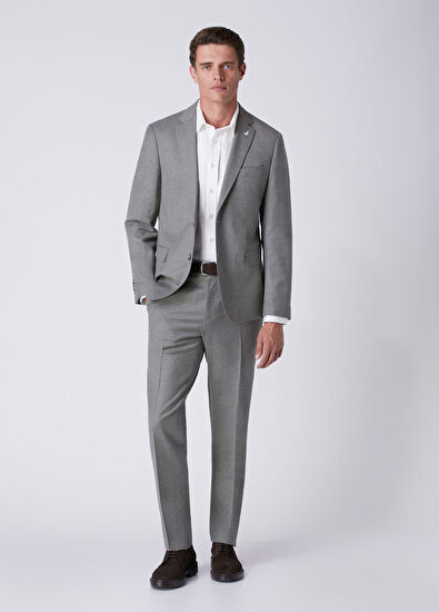 Beymen Club Drop 6 Light Flannel Yün Takım Elbise - 3