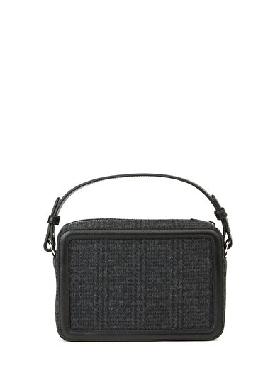 Beymen Club Siyah Ekose Desenli Kadın Yün Çanta - 4