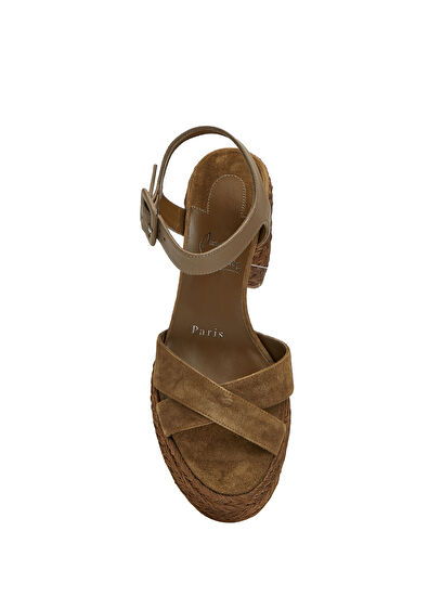 Calakala Bronz Kadın Süet Sandalet - Görsel 5