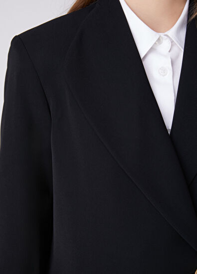 Beymen Club Black Double-Breasted Blazer - 7