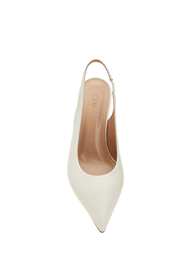 Beymen Club Ecru Women's Leather Pump - 4
