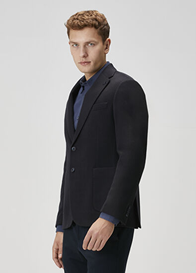 Beymen Club Navy Blue Premium Cashmere Jacket - 4