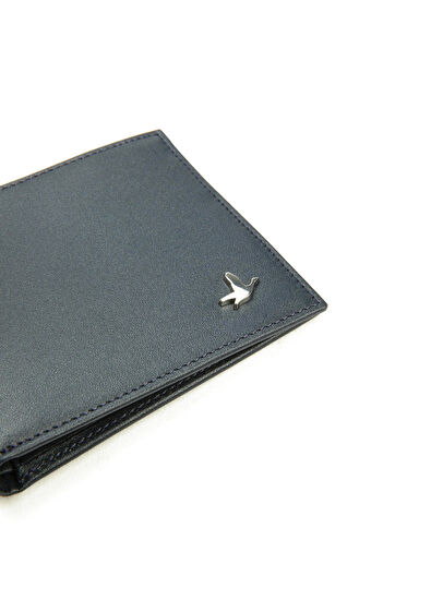 Beymen Club Navy Blue Men's Napa Leather Wallet - 5