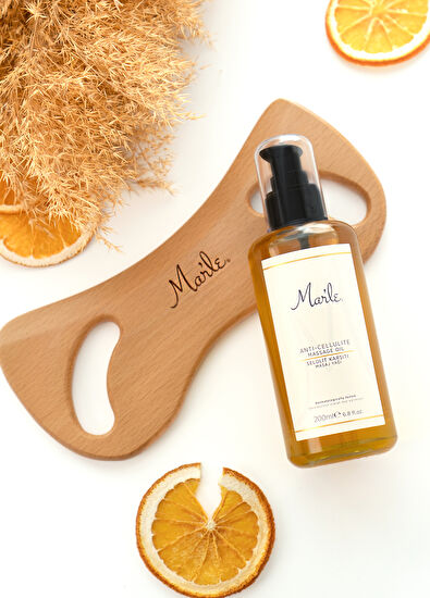 Mar'le Anti-Cellulite Massage Oil 200 ml and Cellulite Remover Wooden Massager 2-Piece Care Set - 5