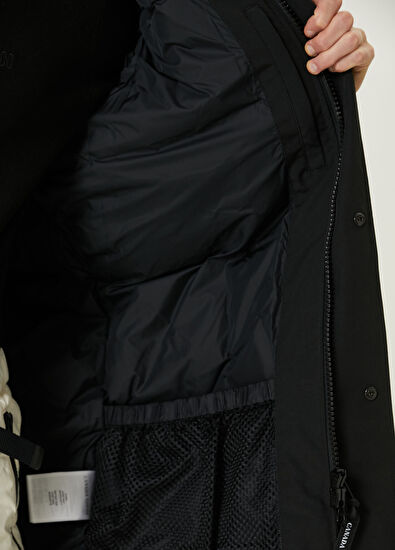 Langford Siyah Kapüşonlu Parka - Görsel 8