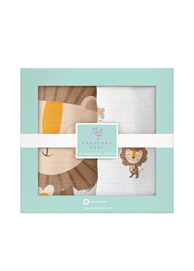 Casadora Baby Simba 100% Organic Cotton 2-Piece Muslin Cover Set - 6