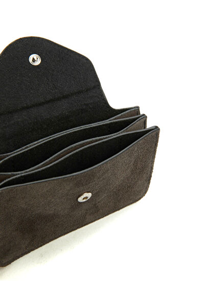 Beymen Club Anthracite Women's Suede Card Holder - 4