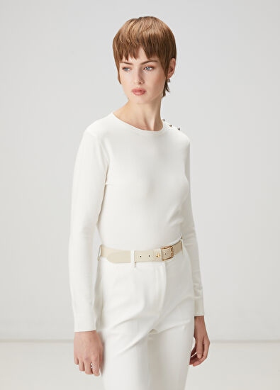 Beymen Club Ecru Basic Sweater - 3