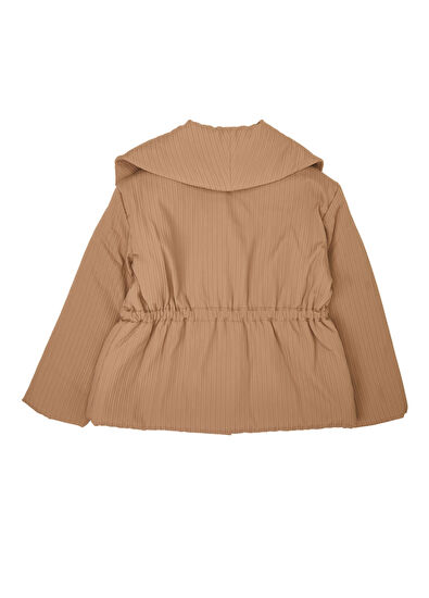 Beymen Club Koyu Bej Çizgi Dokulu Fashion Mont - 6