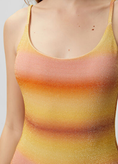 Beymen Club Multicolored gradient lurex swimsuit - 6