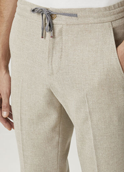 Marco Pescarolo Beige Wool Trousers - 4
