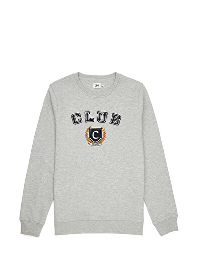 Beymen Club Club Kolej Gri Melanj Sweatshirt - 7