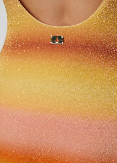 Beymen Club Multicolored gradient lurex swimsuit - 7