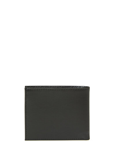 Siyah Çizgi Dokulu Erkek Deri Cüzdan - Görsel 4