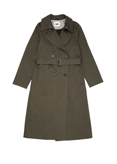 Beymen Club Khaki Double-Breasted Trench Coat - 7