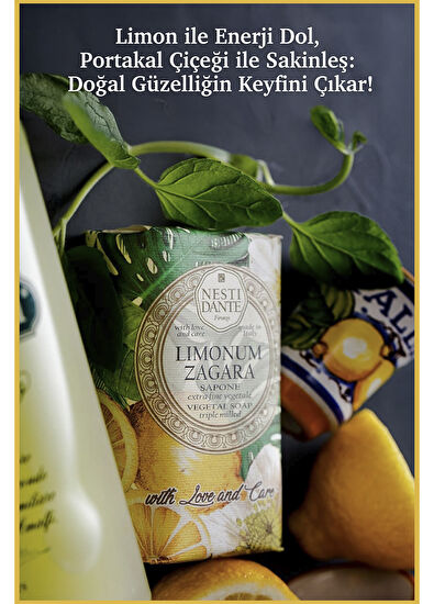 Nesti Dante With Love and Care Limonum Zagara Limon Özlü Vegan Cilt Bakım Sabunu 250 gr - 5