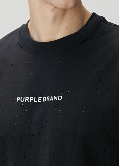 Purple Brand Siyah T-shirt - 5