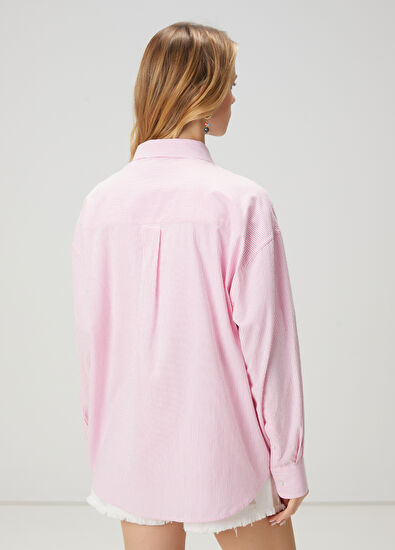 Beymen Club Pink Striped Shirt - 6