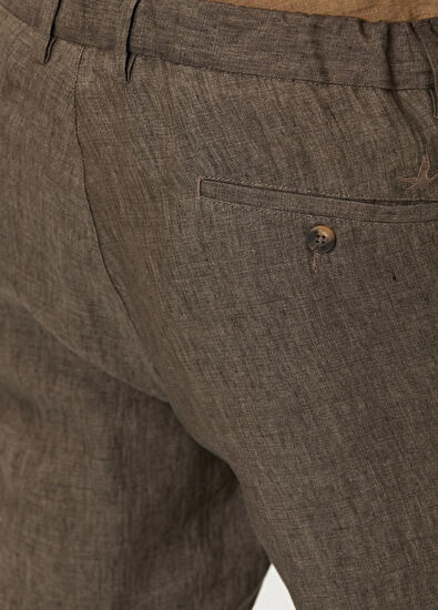 Beymen Club Brown Linen Pants - 5