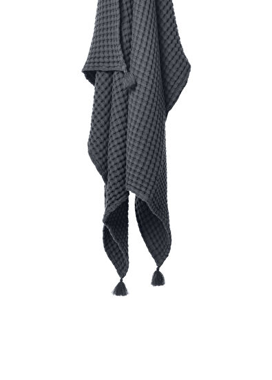 Casadora Baby Dark Grey 100% Organic Cotton Single Waffle Pique Cover 160 x 220 cm - 4