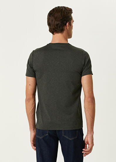 Beymen Club Khaki Logo T-Shirt - 5