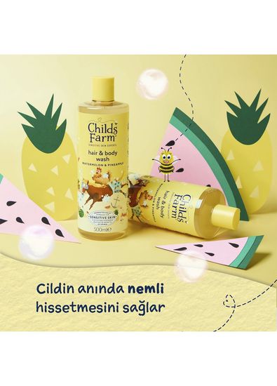 Childs Farm Watermelon and Pineapple Extract Children's Hair and Body Shampoo 500 ml - 3