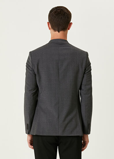 Beymen Club Anthracite Wool Jacket - 5