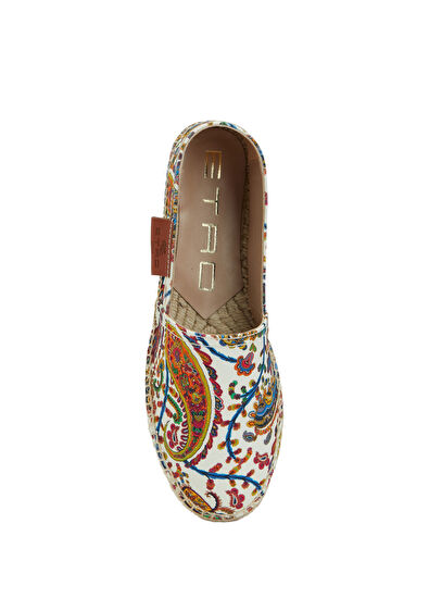 Çok Renkli Desenli Kadın Espadril - Görsel 5