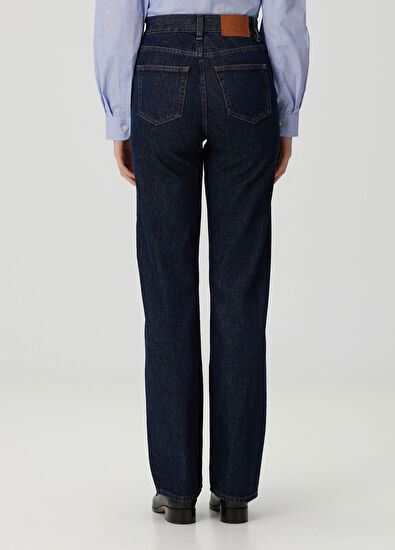 Sporty & Rich Koyu Lacivert Jean Pantolon - 4