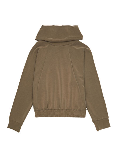 Beymen Club Haki Dökümlü Yaka Sweatshirt - 7