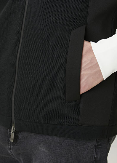 Beymen Club Siyah Kapüşonlu Triko Yelek - 6