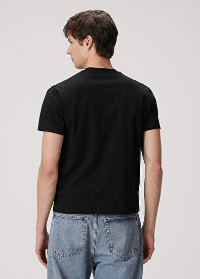 Siyah Organik Pamuk T-shirt - Görsel 6