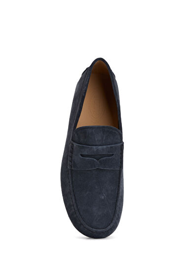 Lacivert Erkek Süet Driver - Görsel 5