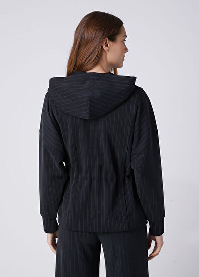 Beymen Club Navy Blue Striped Hoodie - 5