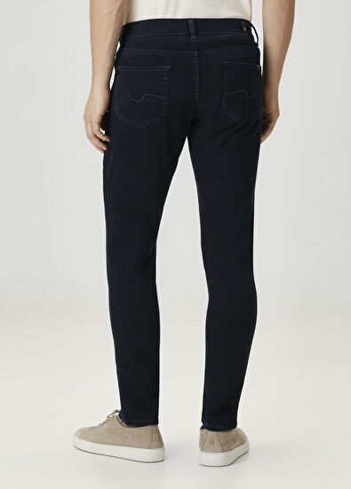 Slimmy Tapered Koyu Lacivert Jean Pantolon - Görsel 5