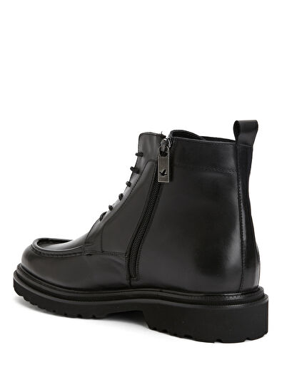 Beymen Club Siyah Erkek Deri Apron Postal Bot - 3